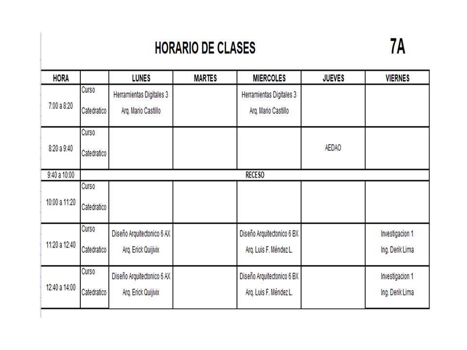 Horarios de Clases Segundo Semestre 2021 7/17